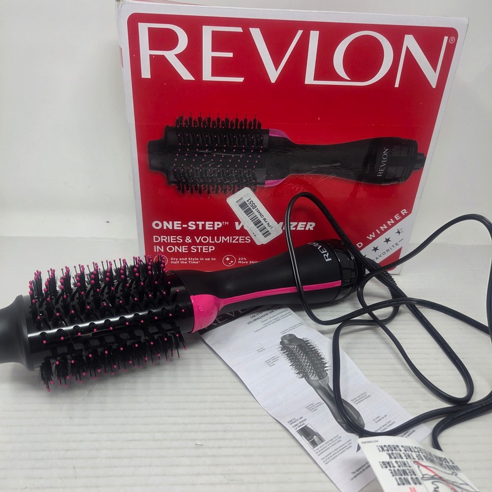 Revlon One-Step Volumizer Women OS Black Pink Hot Air Brush